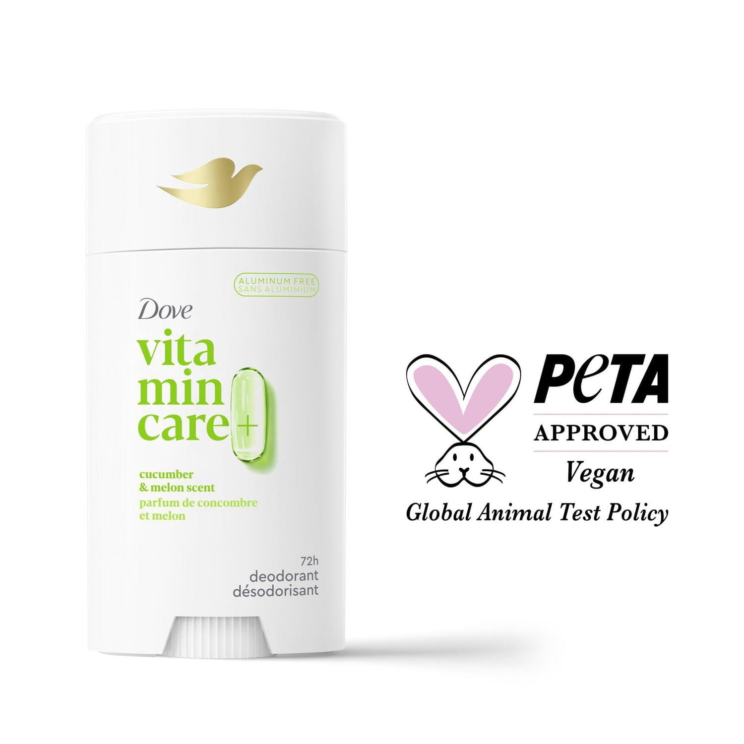 Désodorisant Sans Aluminium Dove Vitamin Care+ 72 h de protection anti-odeur respirante