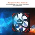 thumbnail image 2 of 4pin Cooling Fan, Low Noise Four Sides Shock Absorption Pads Design CPU Cooling Fan 4 LED Lights  For CPU Heat Sink, 2 of 8