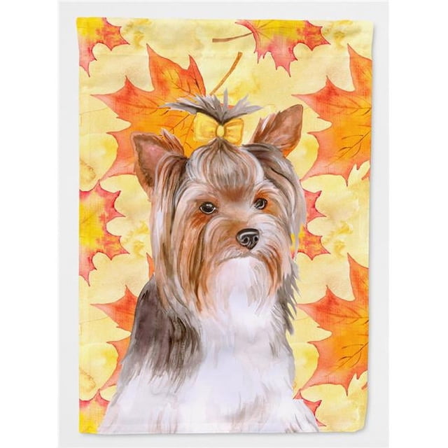 Carolines Treasures BB9984GF Yorkshire Terrier No.2 Fall Flag Garden Size