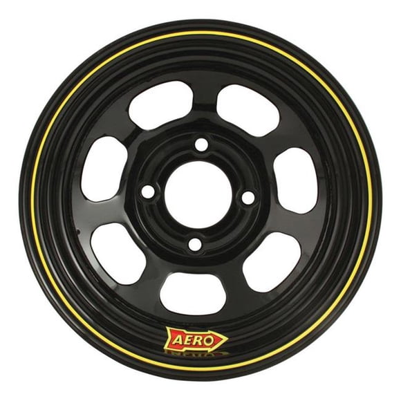 Aero Roues de Course 30-184530 13 x 8 Po Série 30 Poudre Noire Formée en Rouleau Race Wheels, 3 Po Backspace