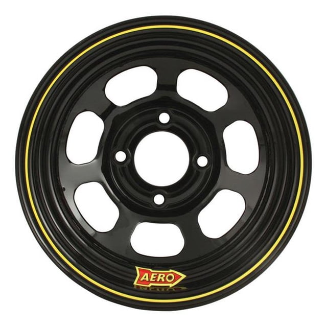 Aero Roues de Course 30-184530 13 x 8 Po Série 30 Poudre Noire Formée en Rouleau Race Wheels, 3 Po Backspace