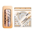 thumbnail image 2 of Ensemble de Géométrie 8 Pcs / Boîte de Rangement Incassable, Règle, Rapporteur, Boussole, Triangles, Gomme, Mine de 0,7 mm / Plastique Durable, Portable / Couleurs Assorties, 2 of 6