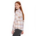 thumbnail image 4 of No Boundaries Women's Oversized Flannel Shirt, 4 of 6