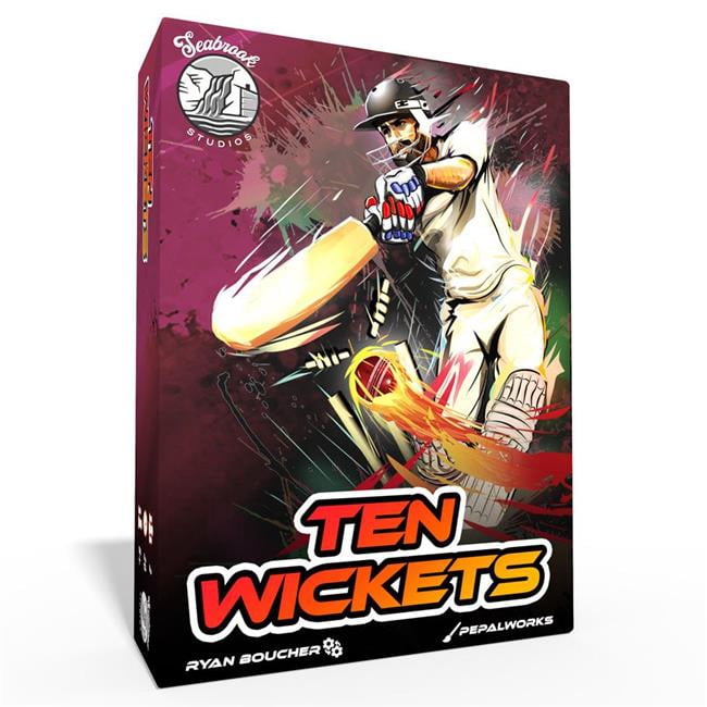 Seabrook Studios SBSCR01 Ten Wickets The Cricket Card Game