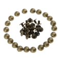 thumbnail image 4 of 20 Pcs Pointes Cloutées à Rivets en Forme de Dôme Champignon pour Rivets Accessoires d'Artisanat en Cuir Sac d'Artisanat en Cuir 8 mm bronze, 4 of 9