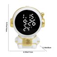 thumbnail image 3 of TopLLC Astronaut Cub Electronic Alarm Clock Featuring Adjustable Night Mode And Real-Time Indoor Temperature Monitoring For Added Convenience And Comfort Alarm clock, 3 of 7