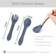 thumbnail image 4 of 8pcs Baby Feeding Set BPA-free Silicone Self-Feeding Baby Cutlery Set Infant Dinnerware Set, 4 of 10