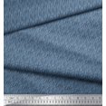 thumbnail image 3 of Soimoi Blue Rayon Crepe Fabric Brush Stroke Abstract Decor Fabric Printed Yard 46 Inch Wide, 3 of 3