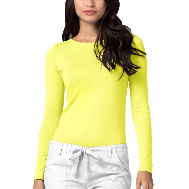 Adar Underscrubs for Women - Long Sleeve Underscrub Comfort Tee