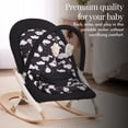 thumbnail image 3 of Dream On Me SleekSway Portable Rocker, Black White, 3 of 7