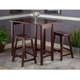 thumbnail image 2 of Winsome- Lynnwood 3PC table haute à rabat & tabourets de selle, 2 of 9