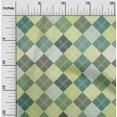 thumbnail image 2 of oneOone Viscose Chiffon Lime Fabric Check Craft Projects Decor Fabric Printed By The Yard 42 Inch Wide, 2 of 4