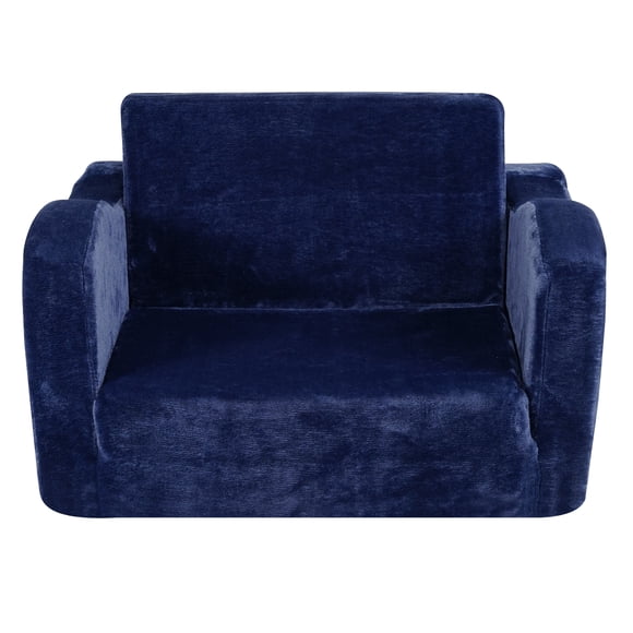 KFFKFF Sofa pour Enfants, Sièges Confortables à Double Usage pour Tout-Petits, Canapé-Lit pour Enfant Transformable, Causeuse Adaptable à un Coin Détente, Ameublement d'Aire de Jeu pour Filles et Garçons, Azur