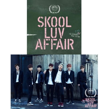 BTS (Skool LUV Affair) 2ème Mini Album Bangtan Garçons CD+photobook+Photocard+cadeau (Ensemble Supplémentaire de 6 Photocards et 1 Photocard Double Face)