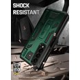 thumbnail image 2 of Poetic Spartan Case for Samsung Galaxy Z Fold 4, Full Body Rugged Case with Kickstand, Metallic Green, 2 of 6
