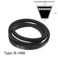 thumbnail image 2 of Unique Bargains B-1499 V-Belts Drive Belt 1499mm Inner Girth Rubber for Power Transmission 2 Pack, 2 of 6