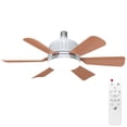 thumbnail image 1 of Graflsoa Lampe de Plafond à 6 Pales avec Télécommande, Température de Couleur Réglable 3000K-6500K, Puissance 40W, Commande par Interrupteur Mural, Couleurs de Pales Optionnelles, Aucune Pile Incluse, 1 of 6