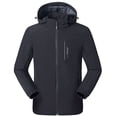 thumbnail image 1 of Pisexur Manteau d'Hiver pour Femme Imperméable, Veste de Pluie Légère, Coupe-Vent d'Extérieur, Manteau de Pluie pour la Randonnée, le Voyage, la Course, 1 of 2