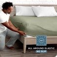thumbnail image 3 of Bare Home Drap-Housse - Premium 1800 Collection - Poche Profonde - Ultra Doux, Résistant aux Plis - Très Grand Simple, Sauge, 3 of 7