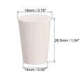 thumbnail image 2 of Unique Bargains White Tapered Shaped Solid Rubber Stopper for Lab Tube Stopper Size 1 10Pcs, 2 of 3