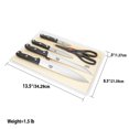thumbnail image 5 of Essentials Series 5 Piece Stainless Steel Knife Set with All Natural Wood Cutting Board, 5 of 5