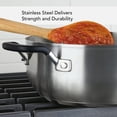 thumbnail image 4 of KitchenAid - Casserole en Acier Inoxydable Brossé avec Couvercle, Compatible avec Cuisinière à Induction (3,8 L/4 Qt), 4 of 8