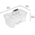 thumbnail image 4 of Sterilite Shower Caddy- Grey, 4 of 6