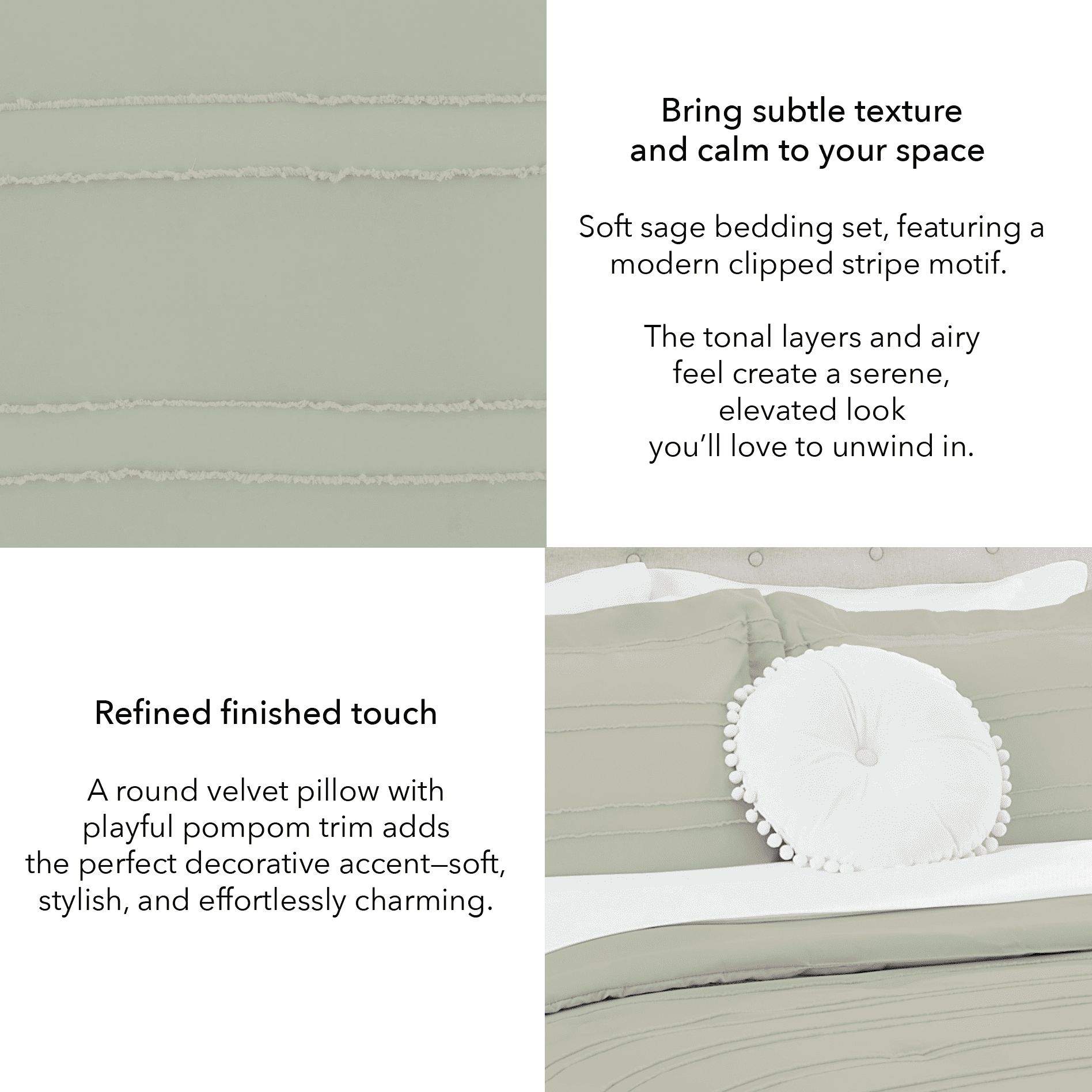 Mainstays Ensemble de lit 11 pieces Soft Sea, double