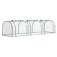 thumbnail image 1 of Outsunny 11.5' x 3' x 2.5' Plastic Mini Tunnel Greenhouse, Clear, 1 of 10