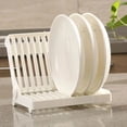 thumbnail image 3 of TIELUTT Foldable Dish Plate Drying Rack Organizer Drainer Storage Holder Dish over Drying Rack Dish Drying Rack with Board Kitchen Gagets Metal Dish Drying Rack Roll, 3 of 8