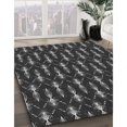 thumbnail image 3 of Ahgly Company Tapis d'Intérieur Lavable en Machine Carré Transitionnel Gris Minuit, 8 Pieds Carré, 3 of 7