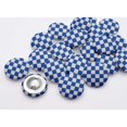 thumbnail image 2 of Soimoi Blue polyester Crepe Fabric Geometric Check Decor Fabric Printed Yard 42 Inch Wide, 2 of 3