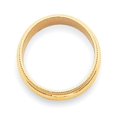 thumbnail image 2 of 14k 3mm Milgrain Half-Round Wedding Band Size 4, 2 of 5