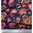 thumbnail image 2 of Soimoi polyester Crepe Fabric Mandala & Paisley Ethnic Print Fabric by Yard 52 Inch Wide, 2 of 3