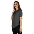 thumbnail image 3 of Inkmeso Coupe Régulière Col Rond Uni pour Femmes Manches Courtes Décontractées Tee-Shirt Doux, 3 of 7