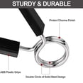 thumbnail image 2 of 2x25mm Barbell Dumbbell Spring Collar Clips Weight Lifting Fitness W3W3, 2 of 9