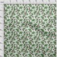 thumbnail image 4 of oneOone Tissu Popeline de Coton Vert Floral Rétro Matériel de Couture Imprimé Tissu au Mètre 42 Pouces de Large, 4 of 5