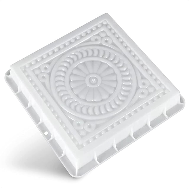 Namzi Stepping Stone Molds for Concrete Reusable - DIY Stepping Stone Kit Garden Plastic Molds Concrete Mold Square Bit Stepping Stone Molds - Paver Molds for Concrete Landscape Bricks Stone Pavers