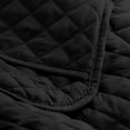 thumbnail image 3 of Bare Home Quilt Set - 3 Piece - Diamond Stitched Bedspread Coverlet - Full/Queen, Black, 3 of 4
