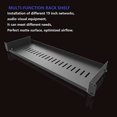 thumbnail image 2 of MesaSe 1U Disassembled Vented Cantilever Server Rack Mount Shelf 6”(152mm) Depth for 19-Inch Network/AV Equipment Rack and Cabinet(1U6V), 2 of 6