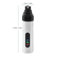 thumbnail image 4 of CUITING Rechargeable Dog Nail Grinders USB Pet Nail Clippers Q8H7, 4 of 7