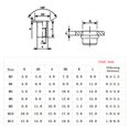 thumbnail image 2 of Amdohai 90PCS Mixed Zinc Plated Carbon Steel Flat Head Rivet Nut Kit M3/4/5/6/8/10/12, 2 of 8