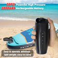 thumbnail image 3 of Portable Electric Air Pump for Inflatables, 20PSI Rechargeable Air Pump for Air Mattress Beds, Boats, Pool Floats,1 x Wireless Air Pump kit,Black, 3 of 8