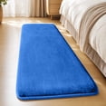 thumbnail image 1 of 47in Extra Large Corals Fleece Bath Mat Soft Shaggy Bathroom Rug Non-Slide Latex Backing Absorbent Quick Dry Machine Washable Floor Carpet for Bathtub Shower Sink Doorway Home Decor, 1 of 8