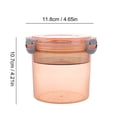 thumbnail image 3 of Cereal Yogurt Cups with Lids and Spoon, Overnight Oats Container, Reusable Plastic Milk Jar Breakfast Crunch Granola Oatmeal Smoothie Snack Prep Bowl To Take Along, 3 of 9