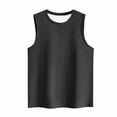 thumbnail image 4 of Yuyuzo Sleeveless Tops for Women Round Neck Tank Tops Solid Color Summer T Shirts Loose Basic Shirts, 4 of 4