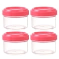 thumbnail image 1 of SIfdSeng Cadeaux de Noël 4 Pcs Mini Pots Transparents avec Couvercles Étanches Contenant Rond Transparent 35Ml Contenants de Rangement Rechargeables pour l'Organisation de la Maison et de la Cuisine, 1 of 3