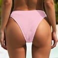 thumbnail image 3 of Maillot de Bain pour Femmes - Bas de Bikini pour Femmes, Bas de Maillot de Bain Côtelée Échancrée Taille Mi-Haute, Bas de Maillot de Bain, Bikini Femme, 3 of 5
