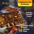 thumbnail image 2 of Arcknight la Ville de Pavés Cartes de Rôle; 16 Cartes RPG Modulaires en 8 Pages Doubles, Grille Carrée de 1 Pouces, Design Modulaire et Polyvalent pour Jeux de Table - pour Donjons et Dragons, Pathfinder, 2 of 7