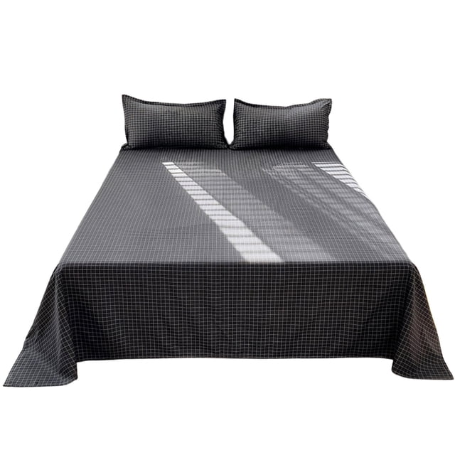 Wozhuo Solid Color Washed Cottons Bed Sheet And Pillowcase Set Plain Holiday Gift Duvet Sheet Three Piece Set Easter Home Decor